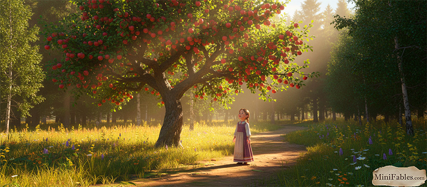 Иллюстрация к сказке Гуси-лебеди