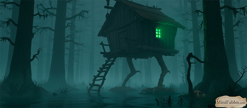 Иллюстрация к сказке Гуси-лебеди