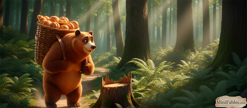 Иллюстрация к сказке Маша и Медведь