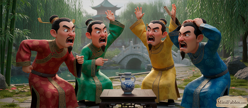 Иллюстрация к сказке Рисовать змее ноги