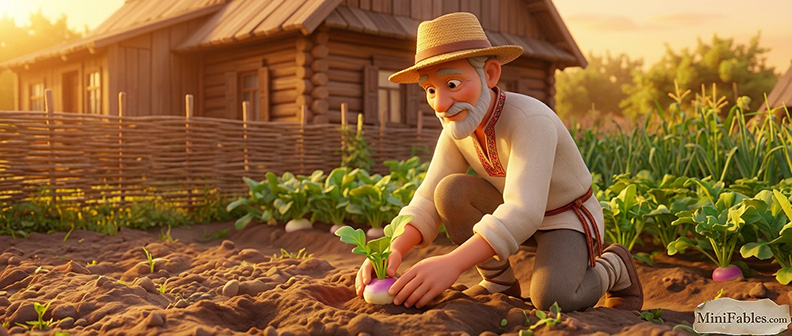 Иллюстрация к сказке Репка