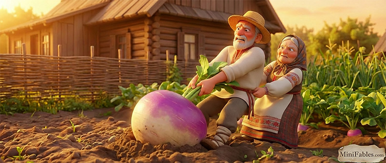 Иллюстрация к сказке Репка