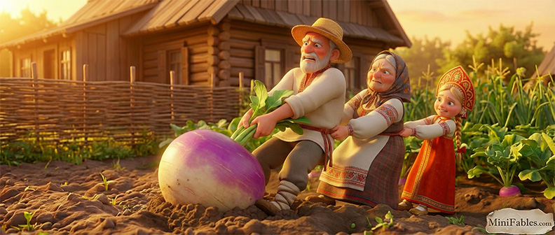 Иллюстрация к сказке Репка