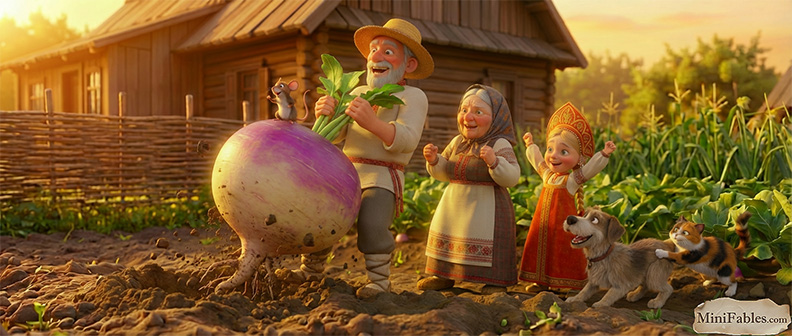 Иллюстрация к сказке Репка