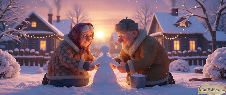 Иллюстрация к сказке Снегурочка