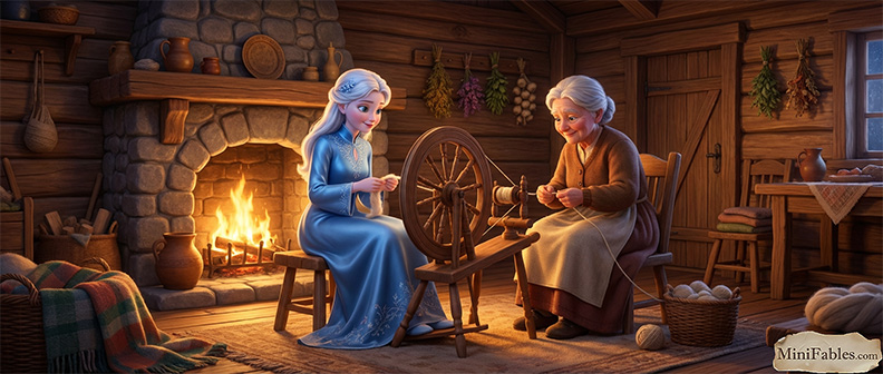 Иллюстрация к сказке Снегурочка