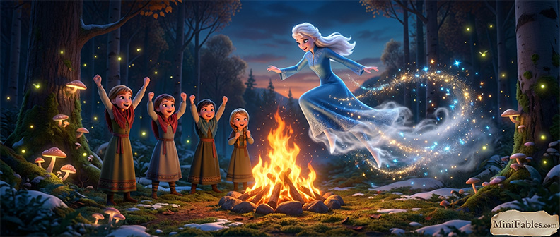 Иллюстрация к сказке Снегурочка